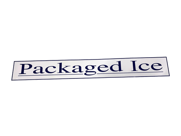 LER-107-0077 | Packaged Ice Decal (Small) - Automatic ICE™ Systems - Leer